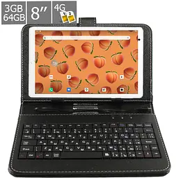 Планшет-телефон Hoozo MT PRO Pad 8 LTE 3/64 Gold + Чохол-клавіатура - мініатюра 2