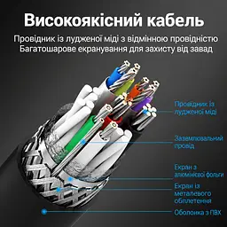Кабель Vention COOBD USB 3.0 Type-A - Type-B 0,5 м чорний (COOBD) - мініатюра 4