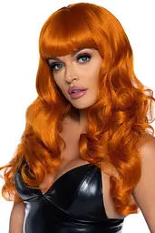 Leg Avenue-Misfit Long Wavy Wig Ginger - Перука, руда