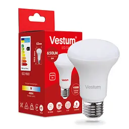 Світлодіодна лампа Vestum R63 8W 4100K 220V E27 1-VS-1403 - мініатюра 3