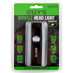 Ліхтарик на велосипед Grey's LED 2xCree XP-G 750lm 4000mAh microUSB(GR10120) - мініатюра 3