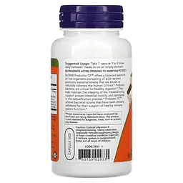 Пробіотики і пребіотики NOW Probiotic-10 25 billion, 100 вегакапсул - мініатюра 3