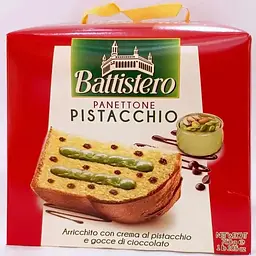 Панеттоне Battistero Panettone Pistacchio з фісташковим кремом та шоколадними крихтами 750 г