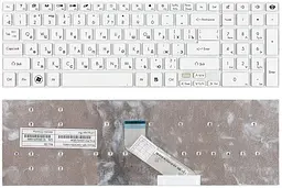 Клавіатура для ноутбука Gateway NV55S, NV57H, NV75S, NV77H White, (No Frame) - мініатюра 3