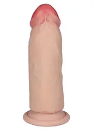 Вібратор B - Series Real Fobos 6", 18 см (тілесний) - мініатюра 3