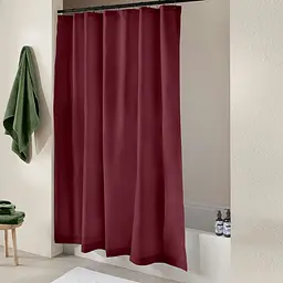 Шторка для душу та ванної Cosas з кільцями 180х180 wine, бордо (ShowerCurtains_10Wine_DUK_180x180_Hook) - мініатюра 3