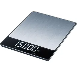 Ваги Beurer кухонні 15 кг нержавіюча сталь (KS_34_STAINLESS_STEEL)