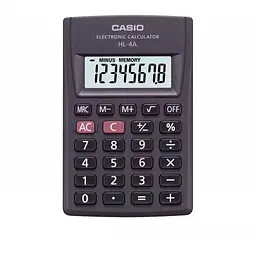 Калькулятор Casio HL-4A-W-EP, чорний (CALC-CAS-HL-4A-W-EP)