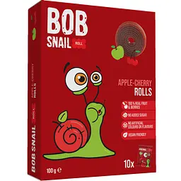 Набір фруктових цукерок Bob Snail Яблучно-Вишневі (5 шт. х 100 г) - мініатюра 3