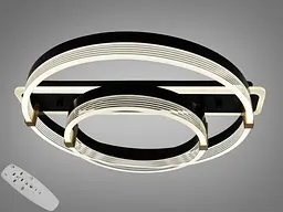 LED-люстра кільця Diasha 5248/500+300BK 75W, 4125 lm - мініатюра 2