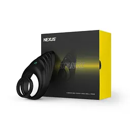 Подвійне віброкільце Nexus Enhance Vibrating Cock and Ball Ring, 10х3.25 см (чорний) - мініатюра 8