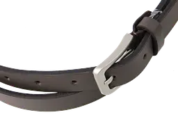 Жіночий шкіряний ремінь Skipper 1632-20 темно-коричневий 2 см - мініатюра 5