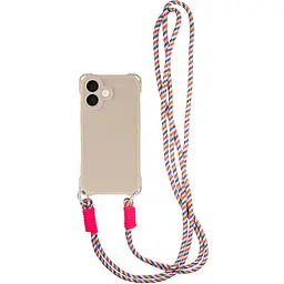 Чохол TPU CrossBody with straps для Apple iPhone 16 Plus (6.7) Antique White