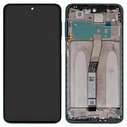 Дисплей Xiaomi Redmi Note 9 Pro, Redmi Note 9S, зелений, з рамкою, , з широким ободком, In-Cell, M2003J6B2G, M2003J6A1G