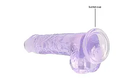Фалоімітатор - Realrock Dildo 8" Purple - мініатюра 3
