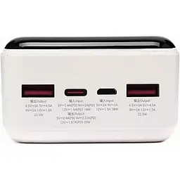 Універсальна зарядна батарея Hoco J108B 30000mAh Universe 22.5W (Білий) - мініатюра 3
