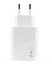 Мережевий зарядний пристрій Ttec SmartCharger Duo PD USB-C/USB-A 32Вт White (2SCS24B) - мініатюра 3