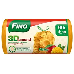 Пакети для сміття Fino манго 60 л 10 шт.