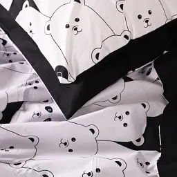 Підковдра MirSon Бязь 17-4849 White bear 110 x 140 см чорно-біла (2200009584039) - мініатюра 6