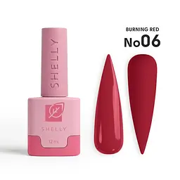 Гель-лак для нігтів 06 Burning Red Shelly 12 мл