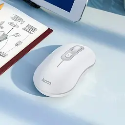 Бездротова миша Hoco GM21 Platinum 2.4G Business Wireless Mouse White Gray - мініатюра 3