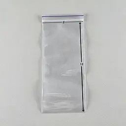 Пакети Zip-Lock прозорі 8x18 см, 100 шт, 50 мкм, поліетиленові пакети із застібкою - мініатюра 2