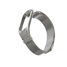 Ремінець для фітнес-браслета Boorui для Xiaomi Mi Band 7 міланська петля сріблястий - мініатюра 2