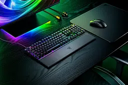 Razer Клавіатура механічна Huntsman V3 Pro 8KHz, 104key, Analog Optical Switch Gen-2, USB-A, EN, RGB, чорний - мініатюра 7