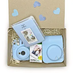 Набір камера Fujifilm Instax Mini 12, Фотопапір 20шт, Чохол, Фотоальбом 64 фото Блакитний - мініатюра 2