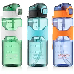 Пляшка для води Ardesto Fitness 800 мл зелена (AR2280EG) - мініатюра 7