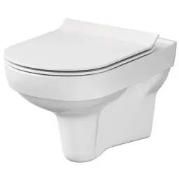Сидіння для унітазу Cersanit City Slim K98-0134 soft-close з дюропласту антибактеріальне - мініатюра 2
