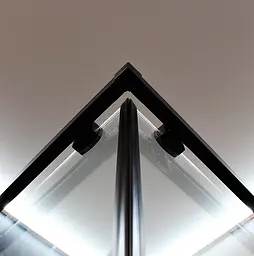 Душова кабіна Dusel DSL194B Black Matt 1000x1000x1900, Чорний матовий, Універсальна, прозрачний, Чорний матовий, 100x100 - мініатюра 6