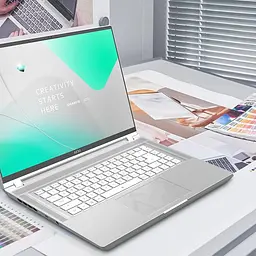 Ноутбук Gigabyte AERO 16.0 UHD+ OLED, Intel i9-13900H, 32GB, F1TB, NVD4070-8, W11P, сріблястий (AERO_16_BSF-A3KZ964SQ) - мініатюра 2