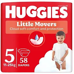 Підгузки Huggies Little Movers 5 (11-25 кг) Mega 58 шт (5029053548784)