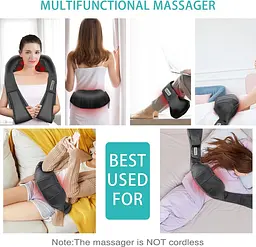 Масажер для спини та шиї AERLANG Shiatsu з нагріванням - мініатюра 5