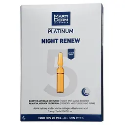 Ампули MartiDerm Platinum Night Renew Ampollas, 5х2 мл