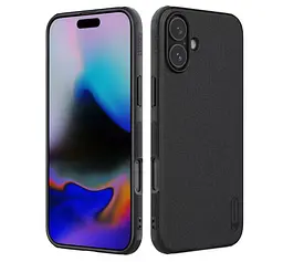 Чохол Nillkin Super Frosted Shield Pro для Apple iPhone 16 Black - мініатюра 7