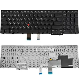 Клавіатура для ноутбука LENOVO (ThinkPad: E550 E555) rus чорний