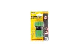 Конектор для поливального шланга Mastertool 3/4 x 3/4 з аквастопом 92-9316 - мініатюра 2