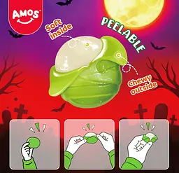 Жувальні цукерки Amos Halloween Peelerz Mummies 170г - мініатюра 5