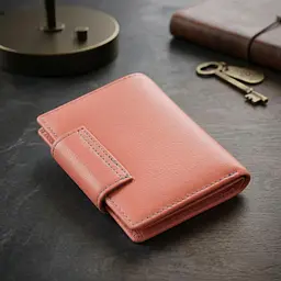 Гаманець з натуральної шкіри для жінок з цікавою монетницею ST Leather 19447 помаранчевий - мініатюра 3