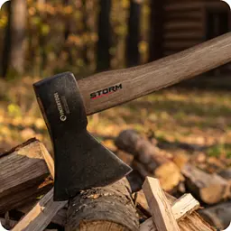Сокира 1000 г, карбонізована ручка, 48-57 HRC STORM Intertool HT-0269 - мініатюра 3