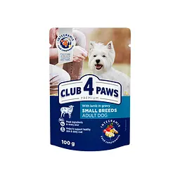 Вологий корм для собак Club 4 Paws малих порід, 100 г