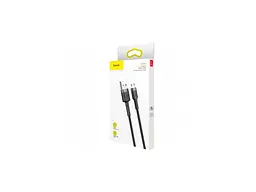 Кабель BASEUS Cafule Cable USB For Micro 2.4A 1m Gray+Black (CAMKLF-BG1) - мініатюра 3