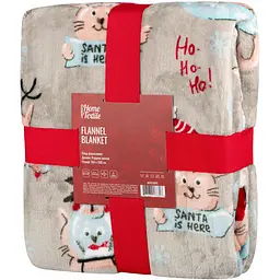 Плед Ardesto Flannel 160х200 см 100% поліестер різдвяні котики pbe0050470