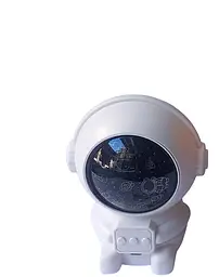 Нічник проектор зоряного неба Астронавт RGB батарейки типу ААА Type-C Білий - мініатюра 5