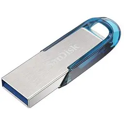 USB флеш накопичувач SanDisk 128GB Ultra Flair Blue USB 3.0 (SDCZ73-128G-G46B) - мініатюра 2