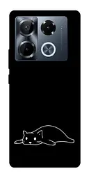 TPU чохол Demsky Lazy cat для Infinix Note 40 Pro 4G