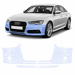 Антигравійна захисна бронеплівка за лекалами для Audi A6 C7 2011-2018 - передній бампер
