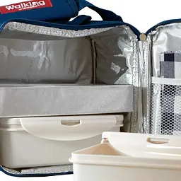 Сумка для обідів Bergner Walking business 5 предметів блакитна (BG-3652-BL) - мініатюра 3